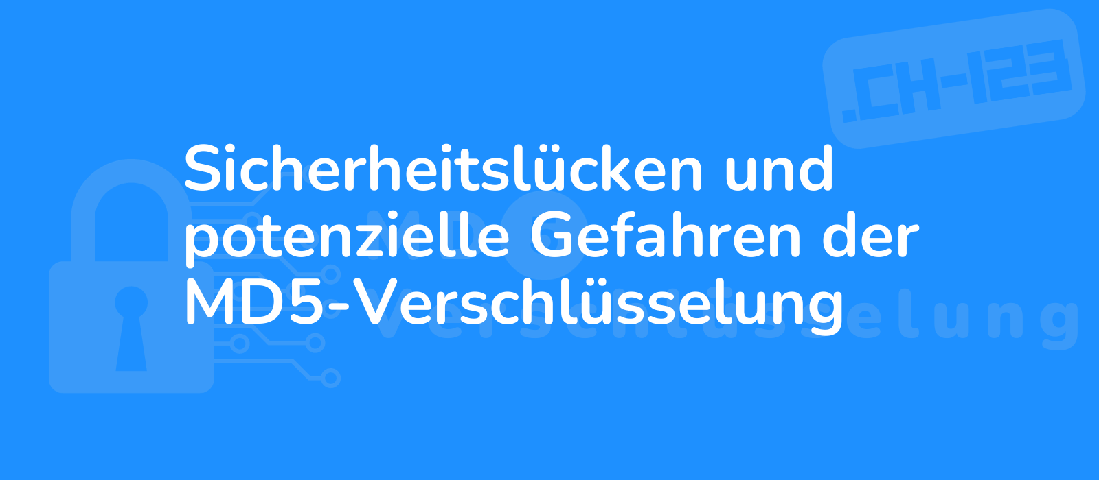 abstract representation of security vulnerabilities and potential risks of md5 encryption with binary code and padlock symbol