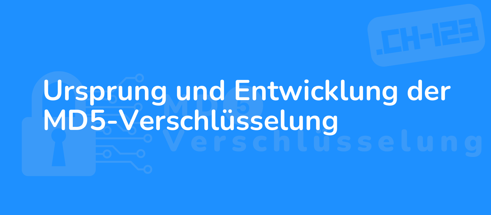 detailed graphic representation of the ursprung und entwicklung der md5 verschlusselung title featuring a visual depiction of the encryption s origins and evolution